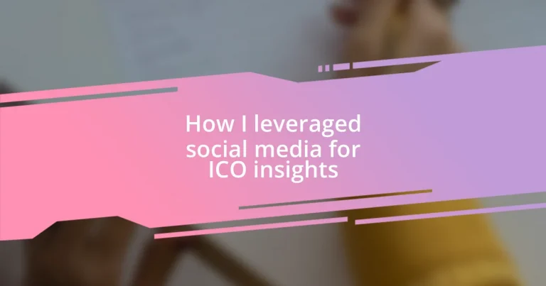 How I leveraged social media for ICO insights