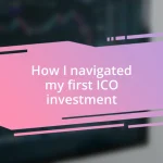 How I navigated my first ICO investment